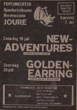 Golden Earring show announcement July 26 1980 Joure